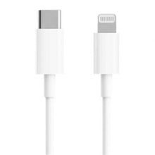 --Cable USB 2.0 Tipo-C Lightning Xiaomi BHR4421GL/ USB Tipo-C Macho - Lightning Macho/ Hasta 18W/ 480Mbps/ 1m/ Blanco-