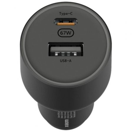 --Cargador de Coche Xiaomi 67W USB-A Tipo-C/ 1xUSB-A/ 1xUSB Tipo-C/ 67W-