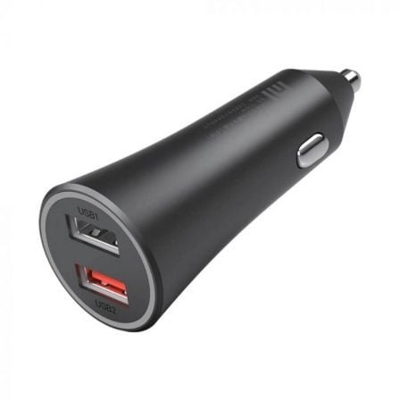 --Cargador de Coche Xiaomi Mi Car Charger/ 2xUSB/ 2A/ 3A-