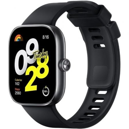 --Smartwatch Xiaomi Redmi Watch 4/ Notificaciones/ Frecuencia Cardíaca/ GPS/ Negro-