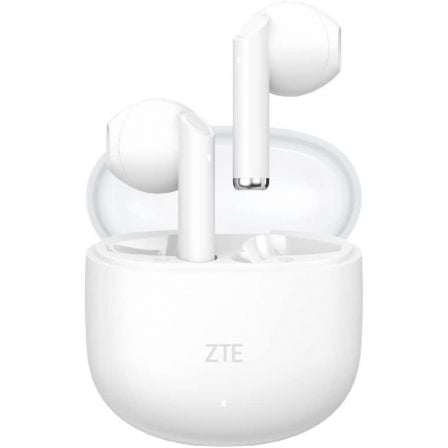 --Auriculares Bluetooth ZTE Buds 2 con estuche de carga/ Autonomía 5h/ Blancos-